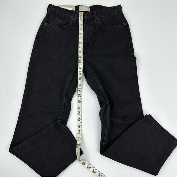 Everlane‎ Women's NWT Coal Black Original Cheeky Luxury Jeans W28-30/L26.5 Crop - Picture 9 of 11